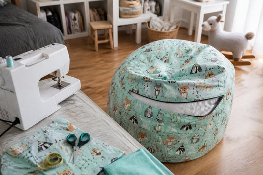 Tutoriel housse pouf enfant DIY en 7 étapes