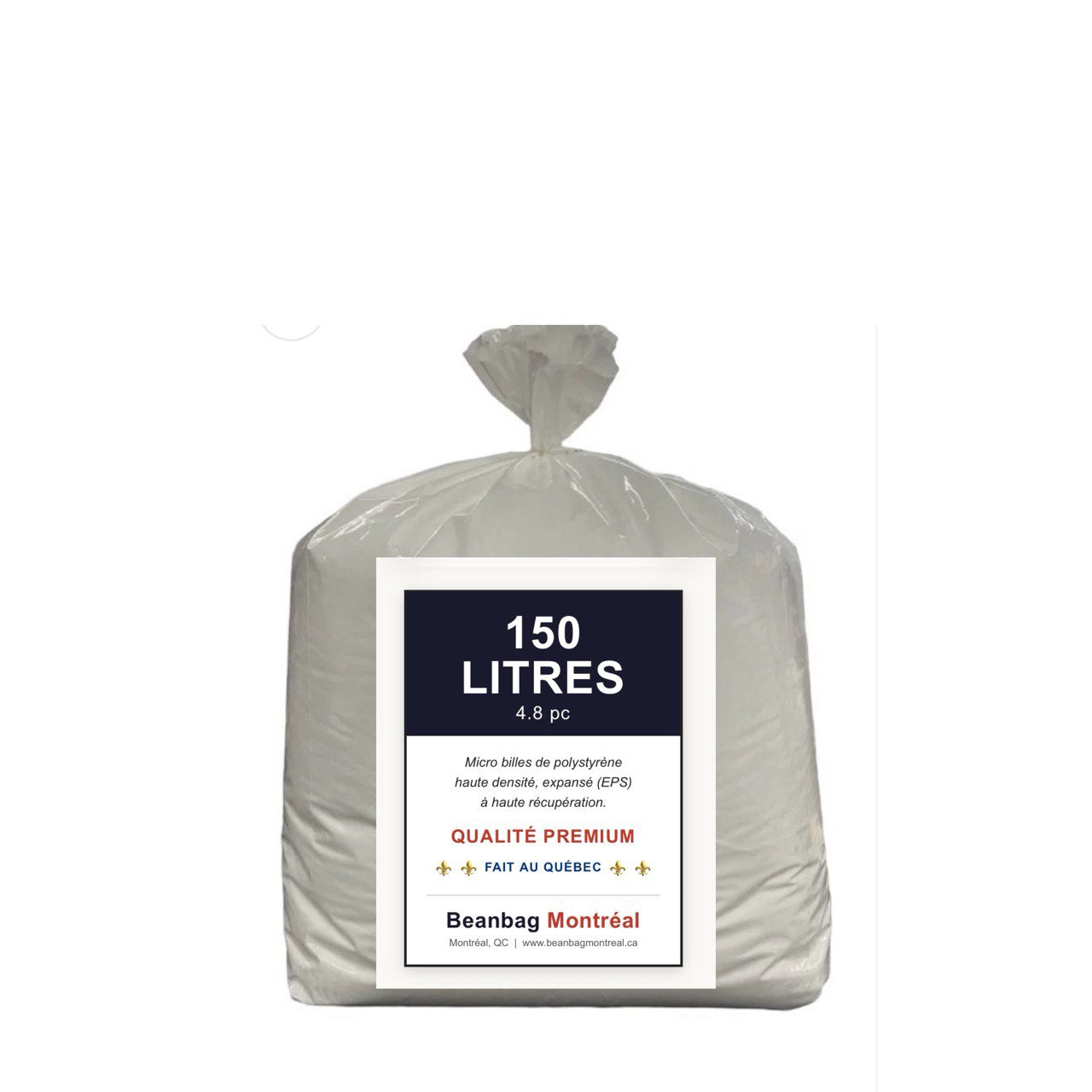 150 Liters / 4.8 Cubic Feet Beanbag Refill - Beanbag Montreal