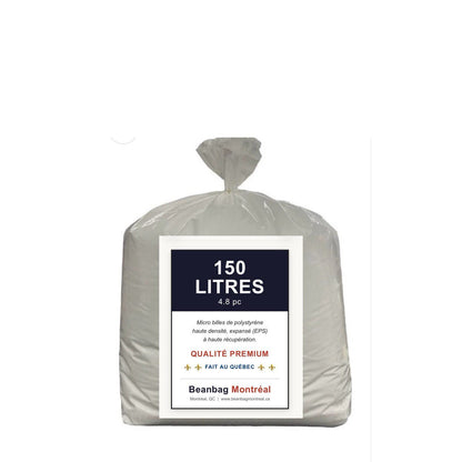 150 Liters / 4.8 Cubic Feet Beanbag Refill - Beanbag Montreal