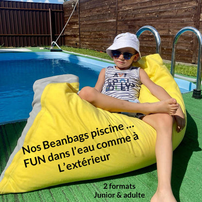 1 housse externe et 1 housse interne vide, REMPLISSAGE NON INCLUS* Beanbag Piscine Junior style CA189H-Beanbag Montréal