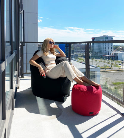 1 housse externe et 1 housse interne vide, REMPLISSAGE NON INCLUS* Beanbag Outbag Premium pour extérieur Multipositions Adulte style CA777PH-Beanbag Montréal
