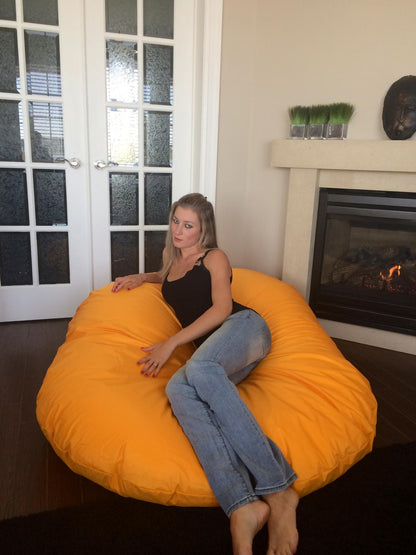 1 outer cover and 1 empty inner cover, FILLING NOT INCLUDED* Oval Adult Beanbag, XL Multi-position style CA126H-Beanbag Montreal