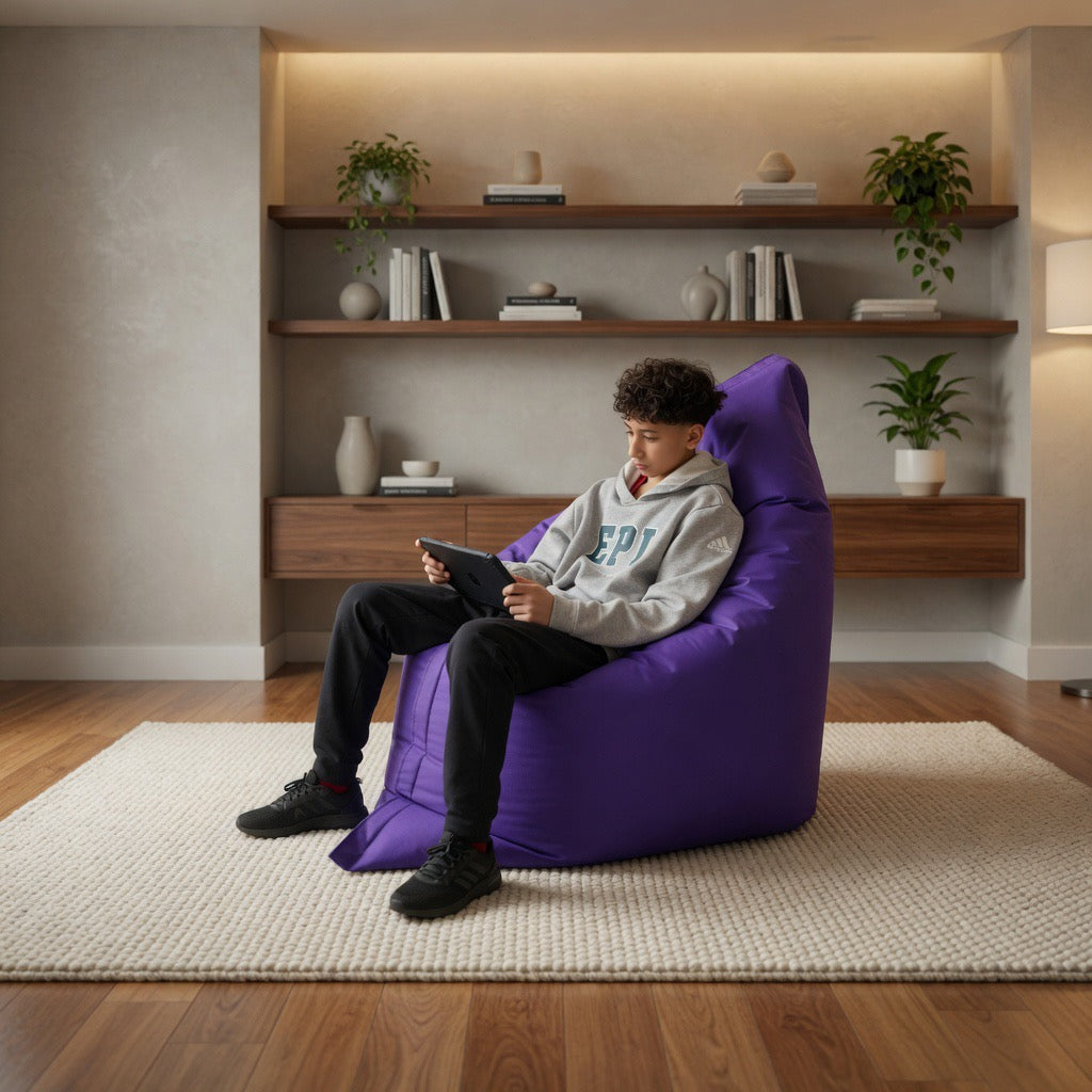 Bean bag, Classic Adult Large Multi-Position Pouf, Style CA999-Beanbag Montreal