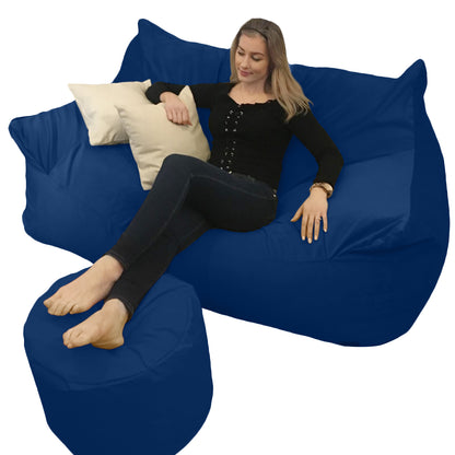 BEANBAG CANAPÉ DOUBLE, sans structure style #CA166-Beanbag Montréal