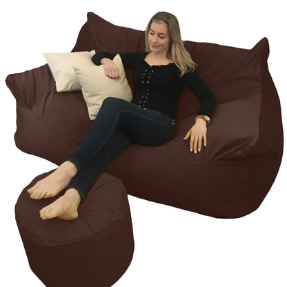 BEANBAG CANAPÉ DOUBLE, sans structure style #CA166-Beanbag Montréal