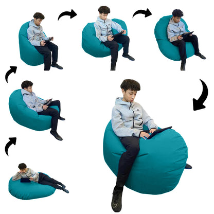 1 outer cover and 1 empty inner cover, FILLING NOT INCLUDED* Adult Oval Beanbag, Large Multi-position style CA117H-Beanbag Montreal