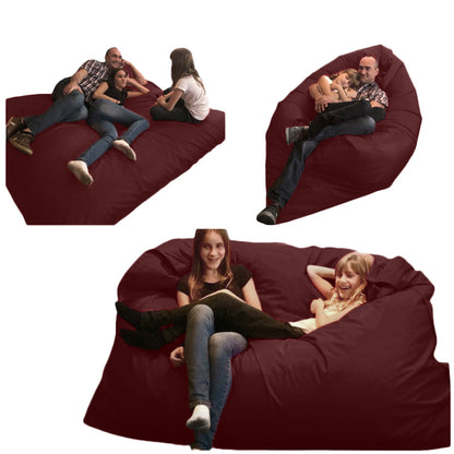 1 outer cover and 1 empty inner cover, FILLING NOT INCLUDED* XXL Multi-Position Beanbag for Two, style CA222H-Beanbag Montreal