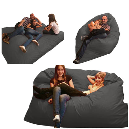 1 outer cover and 1 empty inner cover, FILLING NOT INCLUDED* XXL Multi-Position Beanbag for Two, style CA222H-Beanbag Montreal