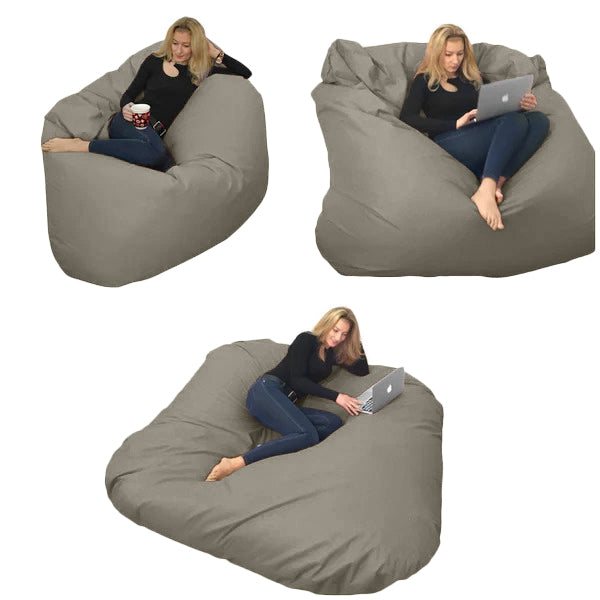 Beanbag pour deux Ovale, XXL Multipositions style CA336