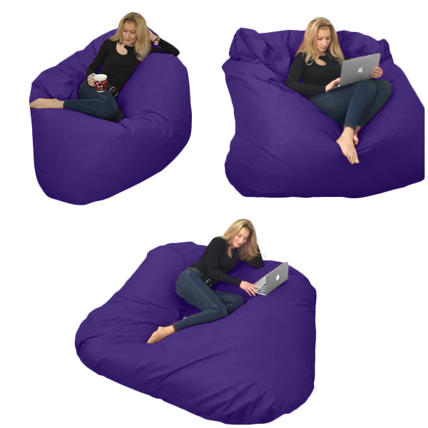 Beanbag pour deux Ovale, XXL Multipositions style CA336