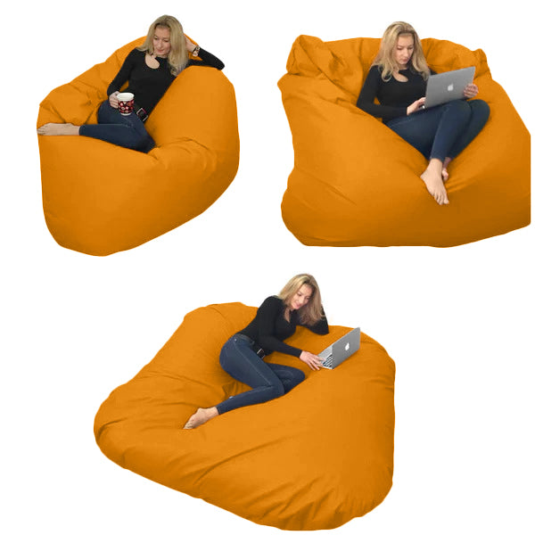 Beanbag pour deux Ovale, XXL Multipositions style CA336