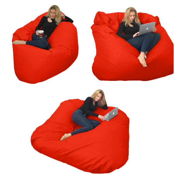 Beanbag pour deux Ovale, XXL Multipositions style CA336