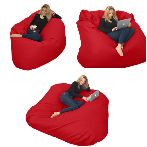 Beanbag pour deux Ovale, XXL Multipositions style CA336