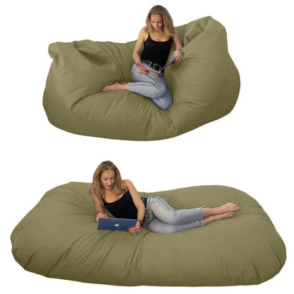 Bean bag, Classic pouf for three, Oval, XXXXL, Multi-position, Style CA446-Beanbag Montreal