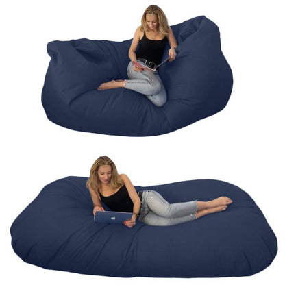 Bean bag, Classic pouf for three, Oval, XXXXL, Multi-position, Style CA446-Beanbag Montreal