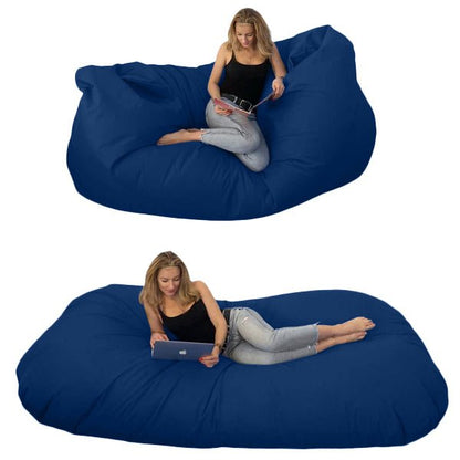 Bean bag, Classic pouf for three, Oval, XXXXL, Multi-position, Style CA446-Beanbag Montreal
