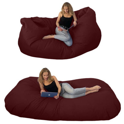 Bean bag, Classic pouf for three, Oval, XXXXL, Multi-position, Style CA446-Beanbag Montreal