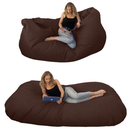 Bean bag, Classic pouf for three, Oval, XXXXL, Multi-position, Style CA446-Beanbag Montreal