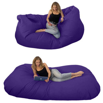 Bean bag, Classic pouf for three, Oval, XXXXL, Multi-position, Style CA446-Beanbag Montreal