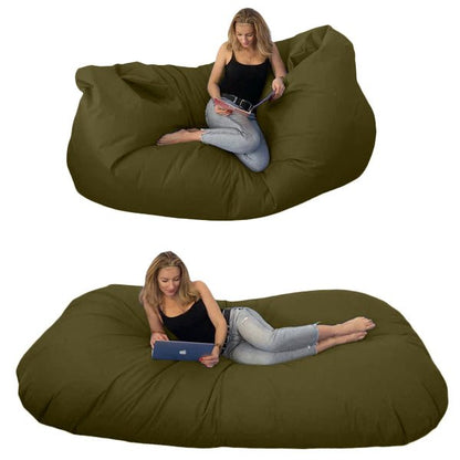 Bean bag, Classic pouf for three, Oval, XXXXL, Multi-position, Style CA446-Beanbag Montreal