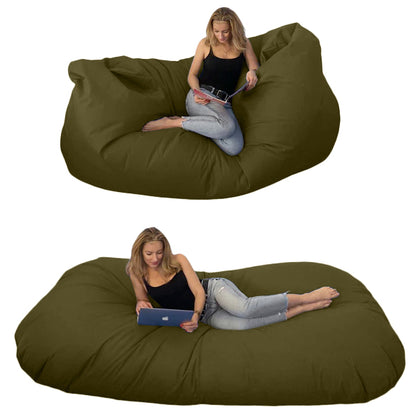 Bean bag, Classic pouf for three, Oval, XXXXL, Multi-position, Style CA446-Beanbag Montreal