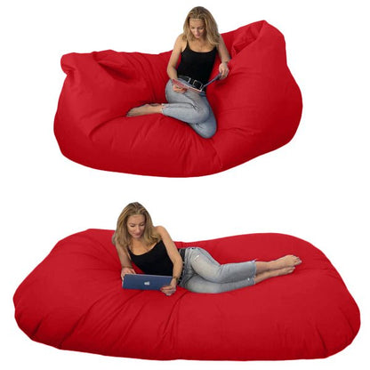 Bean bag, Classic pouf for three, Oval, XXXXL, Multi-position, Style CA446-Beanbag Montreal