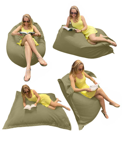 1 housse externe et 1 housse interne vide, REMPLISSAGE NON INCLUS* Beanbag Outbag Premium pour extérieur Multipositions Adulte style CA777PH-Beanbag Montréal