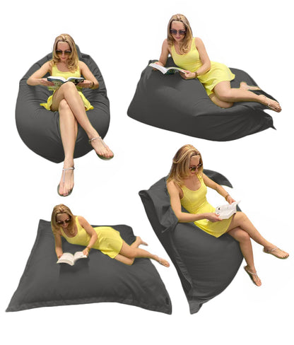 1 housse externe et 1 housse interne vide, REMPLISSAGE NON INCLUS* Beanbag Outbag Premium pour extérieur Multipositions Adulte style CA777PH-Beanbag Montréal