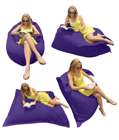 1 housse externe et 1 housse interne vide, REMPLISSAGE NON INCLUS* Beanbag Outbag Premium pour extérieur Multipositions Adulte style CA777PH-Beanbag Montréal