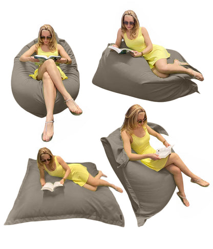 1 housse externe et 1 housse interne vide, REMPLISSAGE NON INCLUS* Beanbag Outbag Premium pour extérieur Multipositions Adulte style CA777PH-Beanbag Montréal
