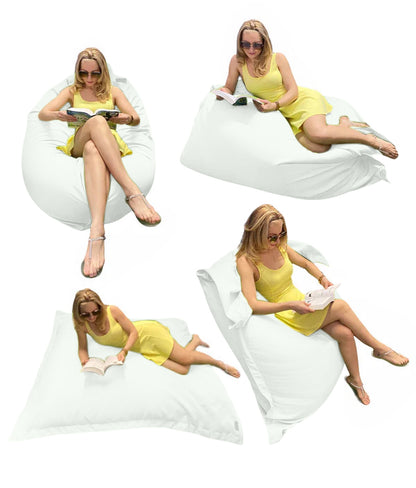 1 housse externe et 1 housse interne vide, REMPLISSAGE NON INCLUS* Beanbag Outbag Premium pour extérieur Multipositions Adulte style CA777PH-Beanbag Montréal