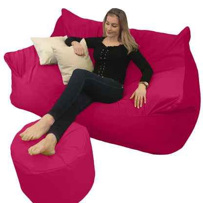 BEANBAG CANAPÉ DOUBLE, sans structure style #CA166-Beanbag Montréal