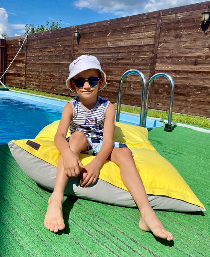 1 housse externe et 1 housse interne vide, REMPLISSAGE NON INCLUS* Beanbag Piscine Junior style CA189H-Beanbag Montréal