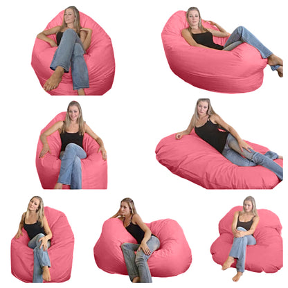 1 outer cover and 1 empty inner cover, FILLING NOT INCLUDED* Oval Adult Beanbag, XL Multi-position style CA126H-Beanbag Montreal