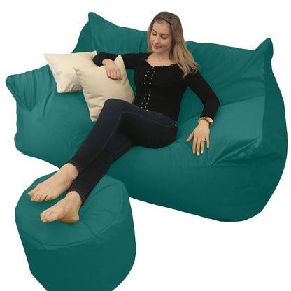 BEANBAG CANAPÉ DOUBLE, sans structure style #CA166-Beanbag Montréal