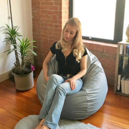 1 housse externe et 1 housse interne vide, REMPLISSAGE NON INCLUS* Beanbag Poire style CA101H XL-Beanbag Montréal