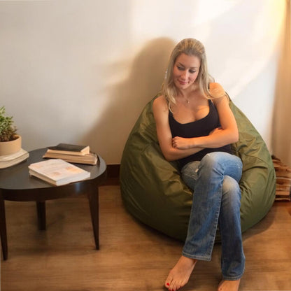 1 housse externe et 1 housse interne vide, REMPLISSAGE NON INCLUS* Beanbag Poire style CA101H XL-Beanbag Montréal