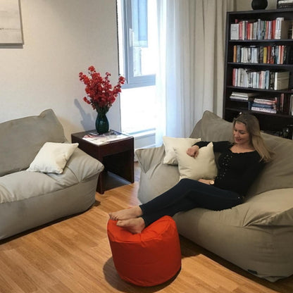 BEANBAG CANAPÉ DOUBLE, sans structure style #CA166-Beanbag Montréal