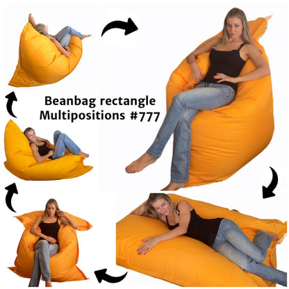 1 outer cover and 1 empty inner cover, FILLING NOT INCLUDED* Adult XL Multi-position Beanbag style CA777H-Beanbag Montreal