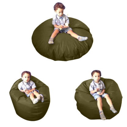 1 housse externe et 1 housse interne vide, REMPLISSAGE NON INCLUS* Beanbag Junior Ovale Multipositions style CA111H-Beanbag Montréal