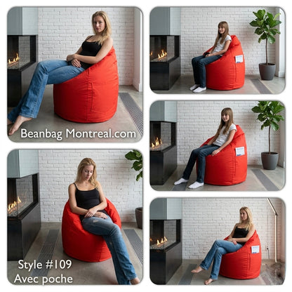 Pear-shaped beanbag CA109 Medium-Beanbag Montreal