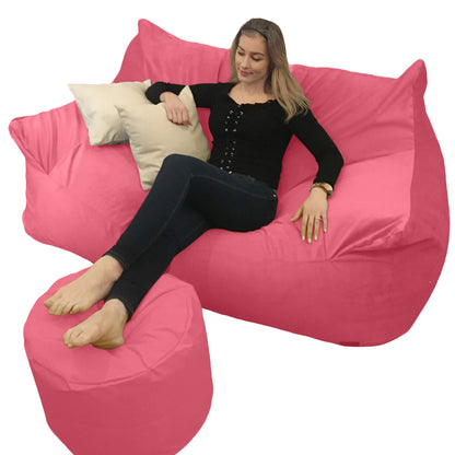 BEANBAG CANAPÉ DOUBLE, sans structure style #CA166-Beanbag Montréal