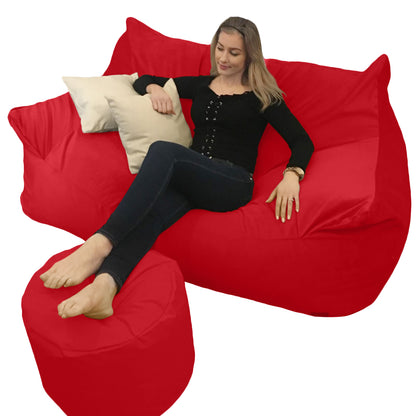 BEANBAG CANAPÉ DOUBLE, sans structure style #CA166-Beanbag Montréal