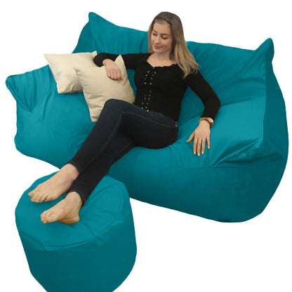 BEANBAG CANAPÉ DOUBLE, sans structure style #CA166-Beanbag Montréal