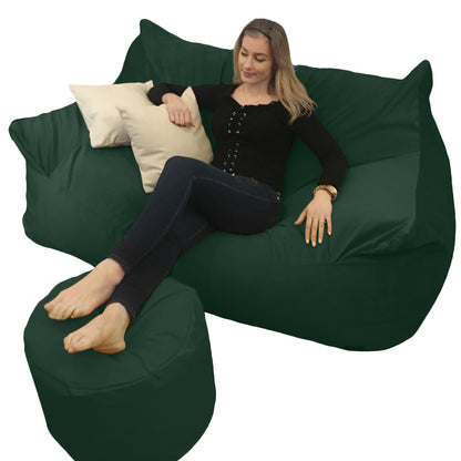 BEANBAG CANAPÉ DOUBLE, sans structure style #CA166-Beanbag Montréal