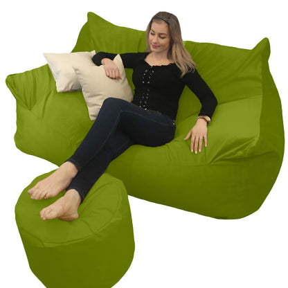 BEANBAG CANAPÉ DOUBLE, sans structure style #CA166-Beanbag Montréal