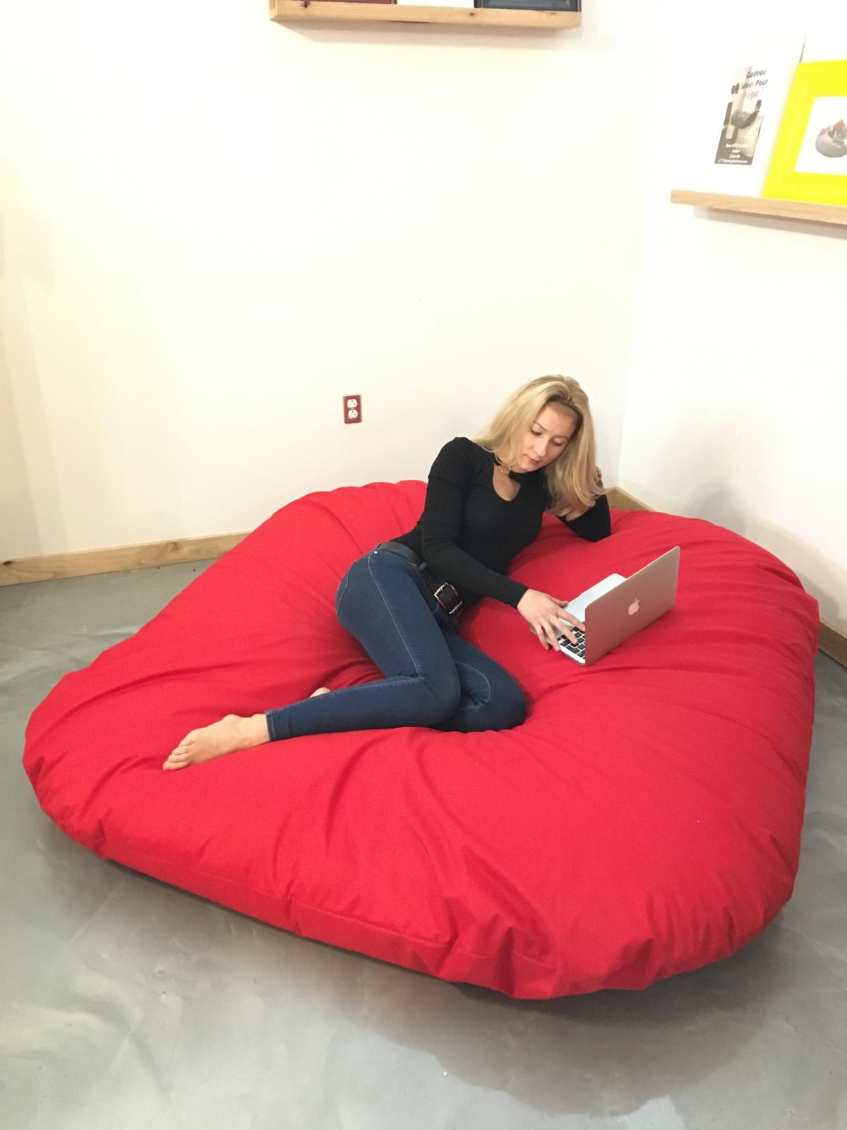 Beanbag pour deux Ovale, XXL Multipositions style CA336