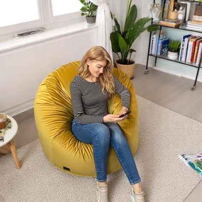1 housse externe et 1 housse interne vide, REMPLISSAGE NON INCLUS* Pouf Géant style CA199H-Beanbag Montréal