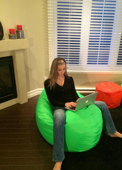 1 outer cover and 1 empty inner cover, FILLING NOT INCLUDED* Adult Oval Beanbag, Large Multi-position style CA117H-Beanbag Montreal