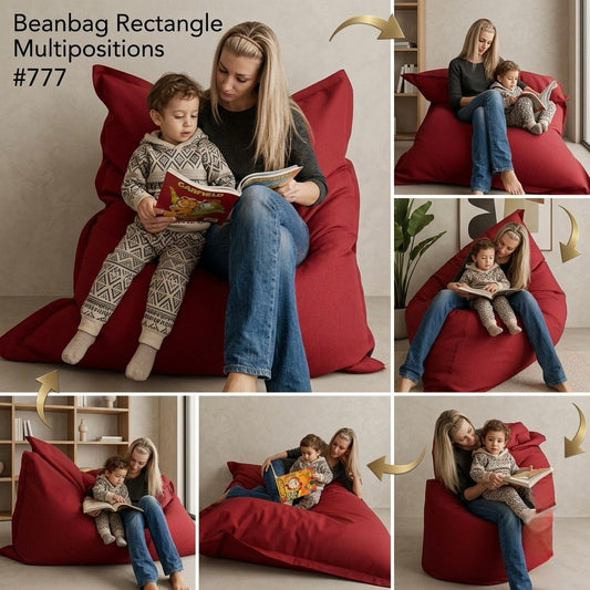 Bean bag, Pouf classique Adulte XL Multipositions style CA777-Beanbag Montréal